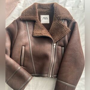 Zara chocolate Brown coat